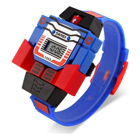 Reloj infantil Transformers Skmei 1095 azul