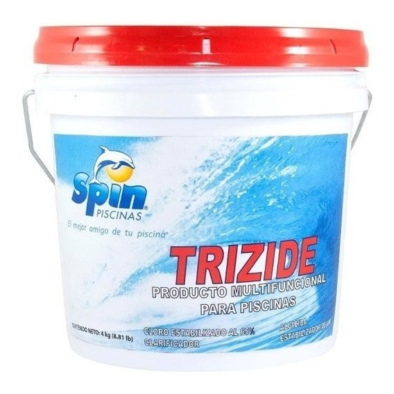 Spin Tableta 3 Pulgadas Trizide  ( Cloro ) Para Alberca 4 Kg