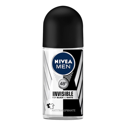 Antitranspirante roll on Nivea Black & White 50 ml