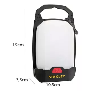 Farol Led Stanley 150 Lumens Recargable Usb 4 Funciones Color Negro