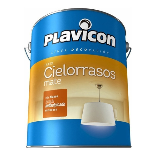 Latex Para Cielorrasos Antihongo Rapido Secado Plavicon 20 L