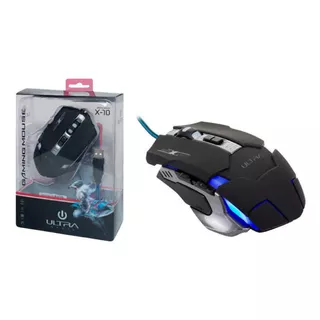 Mouse Ultra Gamer X10 Pc Color Negro