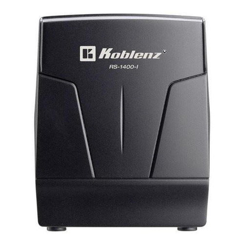 Regulador de voltaje Koblenz RS-1400-I 1400VA entrada y salida de 120V negro