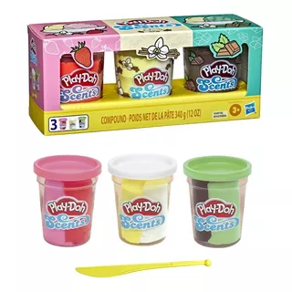 Play Doh Scents Plastilina 3 Pack Ice Cream Con Aromas