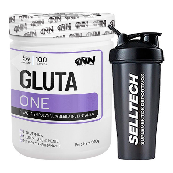 Glutamina Inn Gluta One 500gr + Shaker