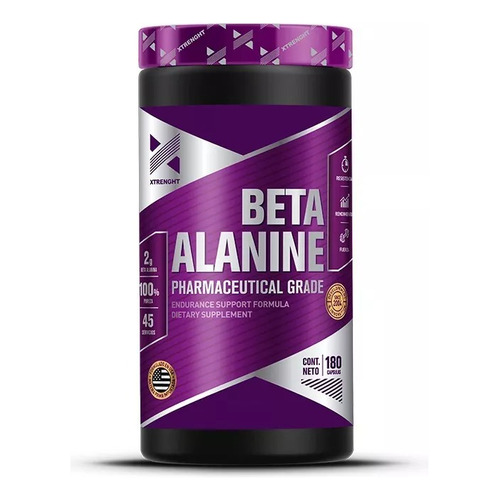 Beta Alanine Xtrenght 180 Comp. Pre Entreno, Energía Sabor Neutro