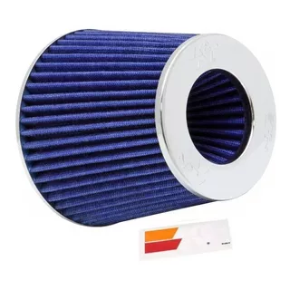 Filtro De Ar Esportivo Kn Rg1001bl Conico Ajustavel Azul