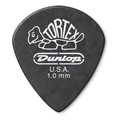 Palheta Dunlop Tortex Jazz Ill Pitch Black 1.00mm 12 Unid. Cor Preto Tamanho 1.00