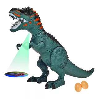 Dinossauro Brinquedo Jurassic Com Luz Som Projeção Poe Ovos