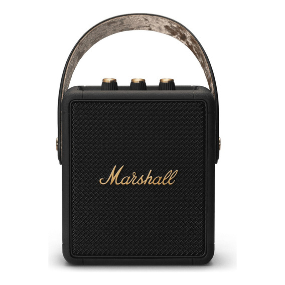 Bocina Marshall Stockwell II portátil con bluetooth waterproof black and brass 