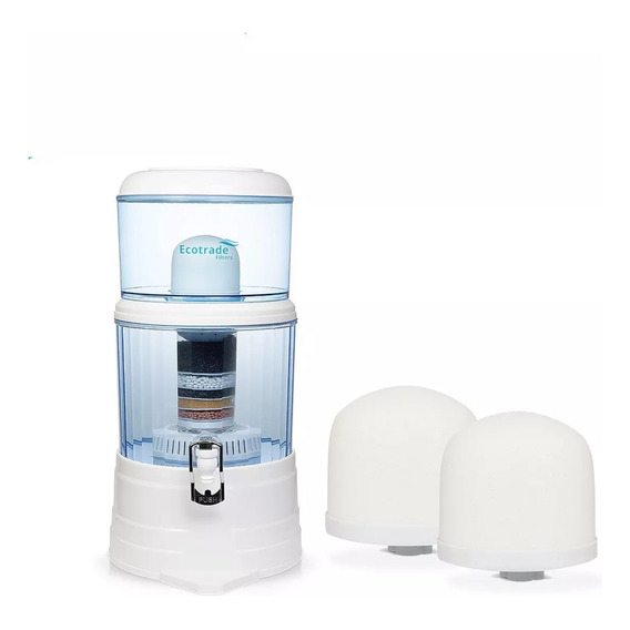 Filtro Purificador Agua Ecotrade 14 L + 2 Ceramicas Coreanas