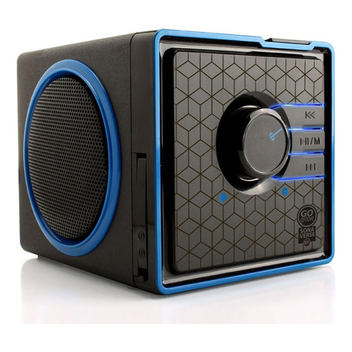 Gogroove Sonaverse Bx - Altavoz Portátil Con Cable Y Reprodu Color Cableado Azul 110v