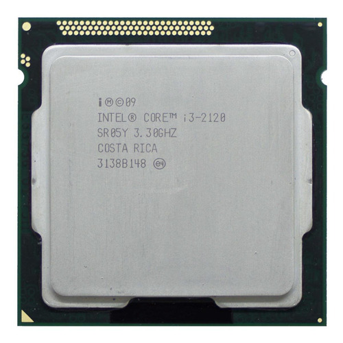 Procesador gamer Intel Core i3-2120 BX80623I32120  de 2 núcleos y  3.3GHz de frecuencia con gráfica integrada