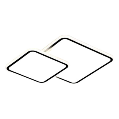 Plafon Texton 19201 54w Blanco Dinamico Negro Moderno - Negro