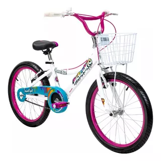 Bicicleta Mercurio Rodada 20 Para Niña Sweetgirl Con Canasta