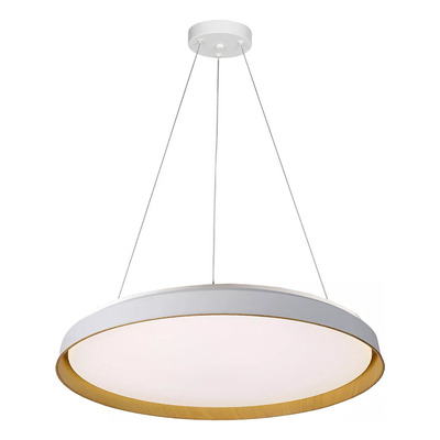 Colgante Fany Blmd Led Madera Control Remoto Dimerizable Vk