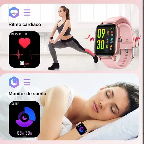  Smartwatch Mujer, 1.69'' Reloj Inteligente Mujer