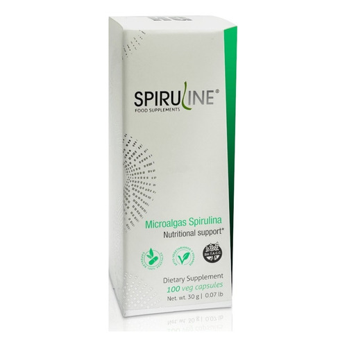 Spirulina Spiruline X 100 Capsulas - Vitamina A B1 B12 Hierro