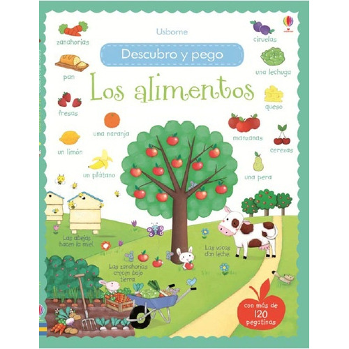 Alimentos, Los - Descubro Y Pego, de Sin . Editorial USBORNE, tapa blanda, edición 1 en español