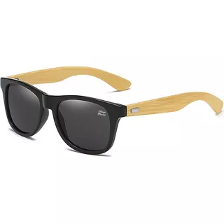 Óculos De Sol Masculino Original Polarizado Quadrado Preto