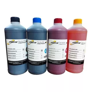 Pack Tinta Dye 4 Lts Compatible Con Epson Ecotank. Envio Inc