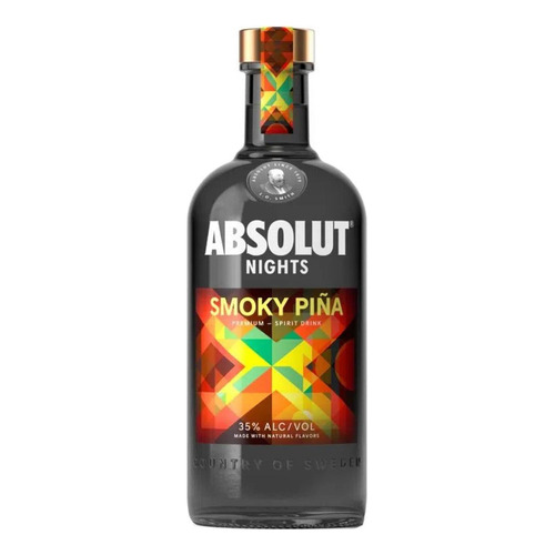 Pack De 6 Vodka Absolut Nights Smoky Piña 700 Ml