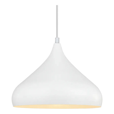  Colgante 1 Luz Proi Blanco Apto Led E27 Deco Luz Desing Blanco
