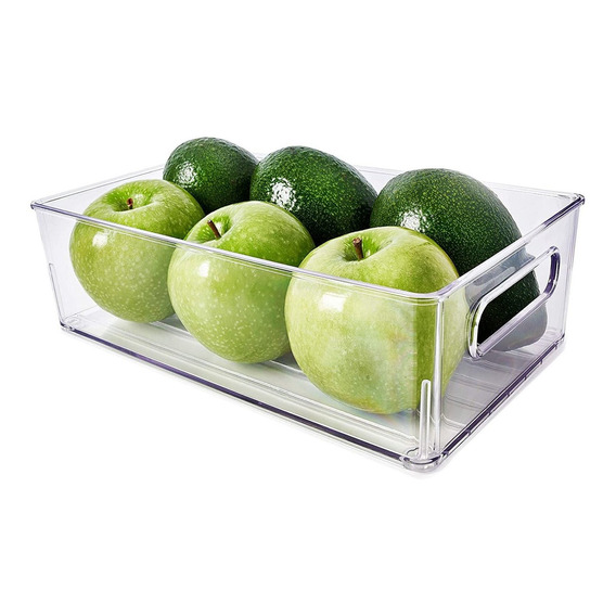 Caja Organizadora Cesta De Acrílico Multiuso 25 Cm Calidad ® Color Transparente