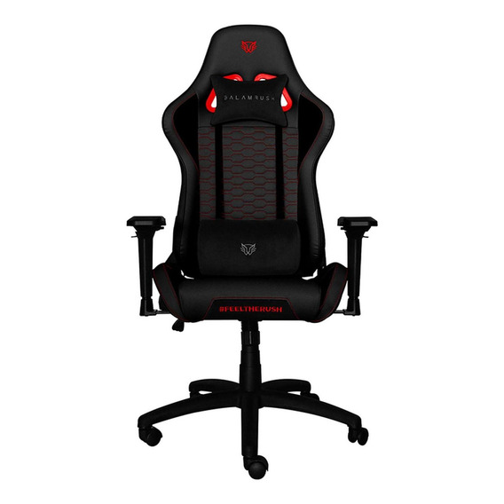 Silla de escritorio Balam Rush Thunder Rush V2 gamer ergonómica  negra y roja