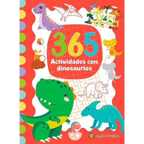 Libro Infantil 365 Actividades Con Dinosaurios