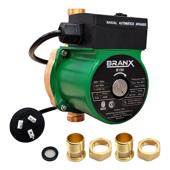 Bomba Presurizadora Agua B150 Branx 120w Eleva Presion 10m