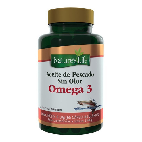 Nature´s Life Omega 3 Aceite Pescado 65 Caps