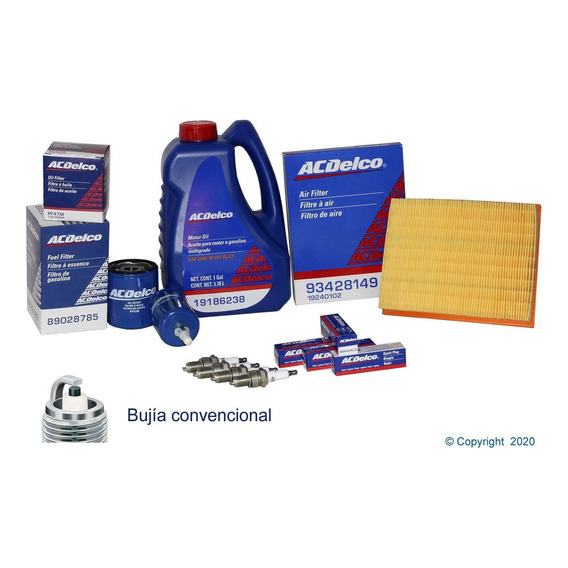 Kit De Afinacion 20w50 Mult Chevrolet Chevy Monza 1.6 2011