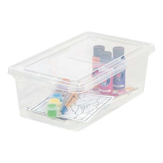 Organizador Multiuso 6 Lts Caja Plastico Tapa Star Zapatos