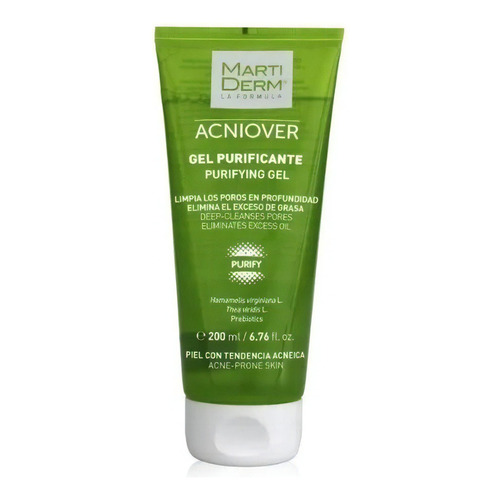 Martiderm Acniover Gel Limpieza Facial Purificante - 200 Ml Tipo de piel Mixta