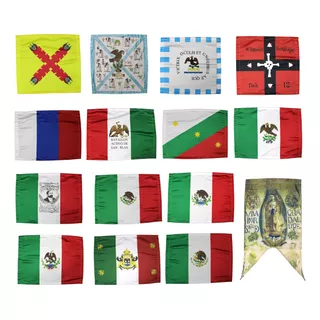 Coleccion Historia Bandera Mexico 90 X 150 Solo Banderas