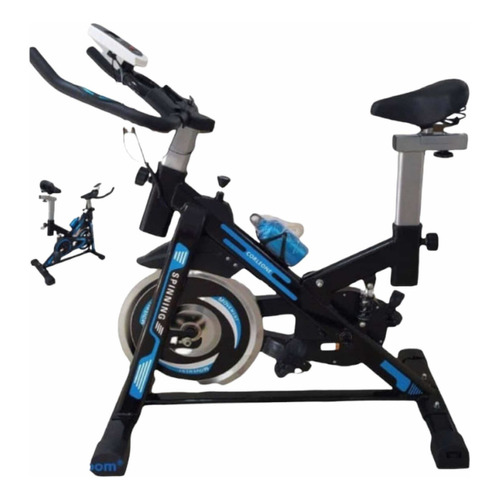 Bicicleta Estatica Máquina Spinning Spin Bike X Speed 17 K Color Negro/Azul