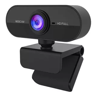 Câmera Webcam Full Hd 1080p 30fps Preto Videochamada Call