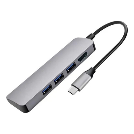 Adaptador Portatil Hub Multifuncion Usb C+ Hdmi 4k+ Usb 3.0