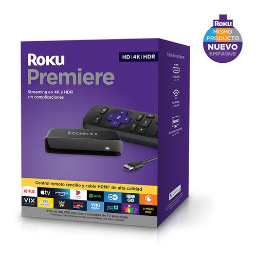 Roku Premiere 3920 estándar 4K negro