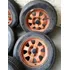 Llantas De Aleación Porsche 924 Rodado 14x6  Pase 4x100 Naranja (Usado)