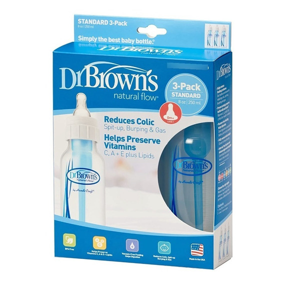 Dr Browns, Set Mamaderas Anti Cólico 250 Ml 