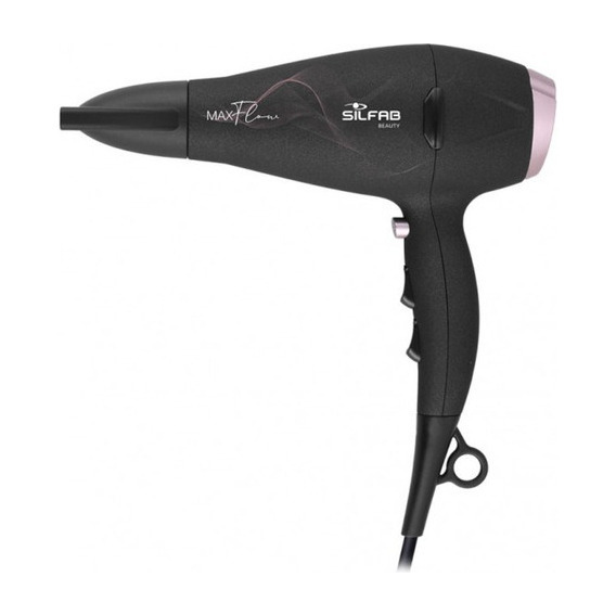 Silfab Secador De Pelo Maxflow By-568 220v Color Negro