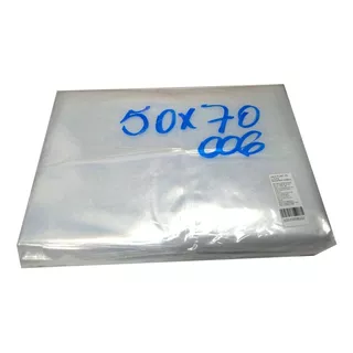 Saco Plástico Transparente 50x70 Esp.0.20. C/ 5kgs Pe