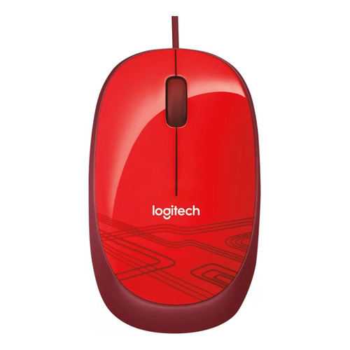 Mouse Logitech M105 Usb 1000 Dpi Diseño Ambidiestro Rojo