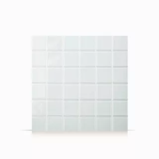 Malla De Vidrio Acuarela Classic Blanco 27x27 (4x4) 1ra