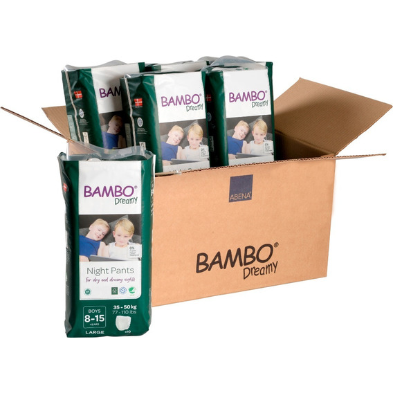Caja Pañal Ecológico Bambo Dreamy Niño 35-50 Kg (60 Unid) 