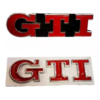 Emblema Golf Gti Mk7 Vermelho Dianteiro E Traseiro