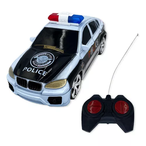 Carrinho Controle Remoto Presente Menino Policia Nacional