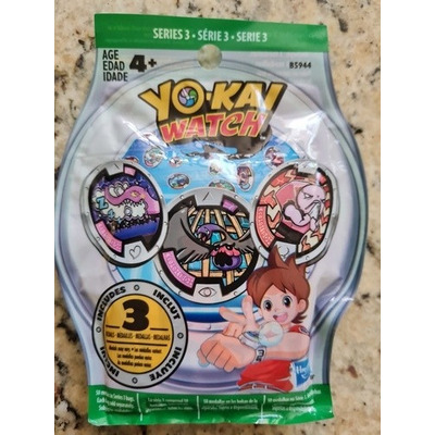 Yokai Watch Medallas Serie 3. Incluye 3 Medallas.